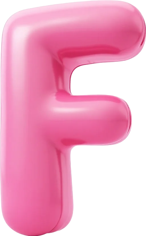 Pink Letter Balloon